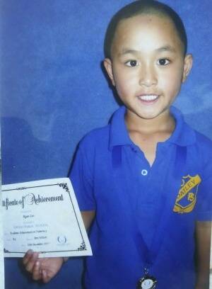 Ryan Leo, 6, who was hit by a car at Hurstville.
