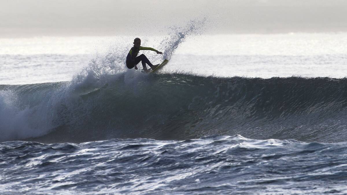 Grom pulls off a floater at the Wall.Picture John Veage
