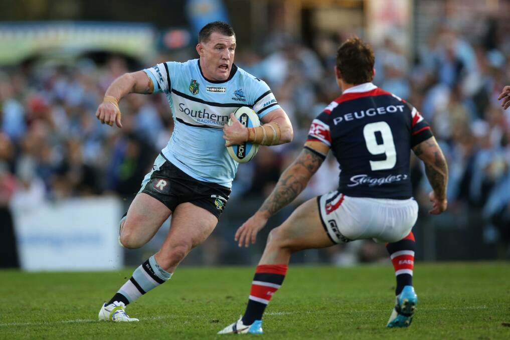 Out: Sharks captain Paul Gallen has been ruled out of Cronulla's trip to North Queensland. Picture: John Veage.