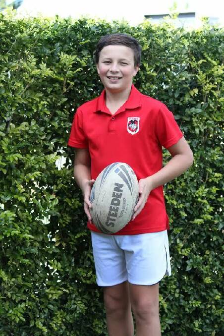 One of the NSW State of Origin ball boys: Aaron Homann, of Bexley. Picture: supplied
