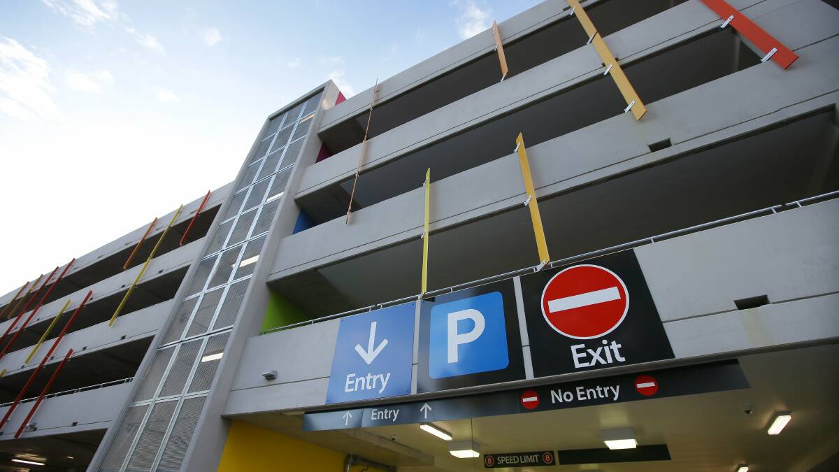 Ramping up: The new car park had a quiet start due to lower commuter numbers over school holidays. Picture: John Veage