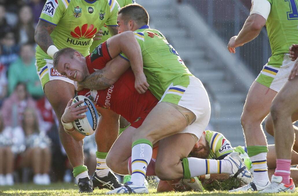 Two more years on his contract: Dragons prop Mike Cooper extended his deal with the Dragons. Picture: Christopher Chan