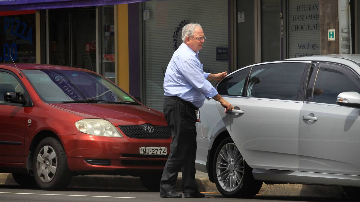 Dumped: Former Canterbury Council general manager Jim Montague outside the Il Buco restaurant in Enfield in October 2014. Picture: James Alcock.