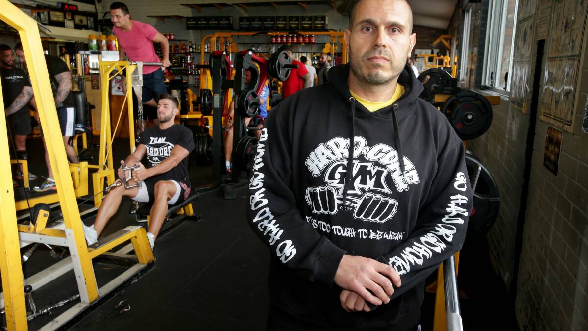 Ready for a move: Hicham Hammoud at the former Hardcore Gym at St George PCYC. Picture: Jane Dyson
