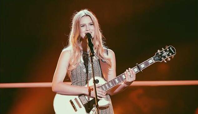 Battled out: It was the end of The Voice journey last night for Sutherland Shire singer Grace Pitts. Picture: Grace Pitts Music.