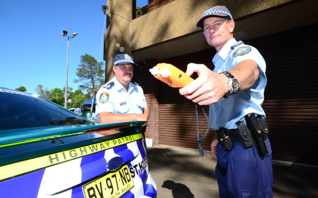 WE’RE WATCHING: Shoalhaven Highway Patrol Sergeant Mick Tebbutt and Leading Senior Constable Kelly Thomas warn local motorists not to become complacent on the road.