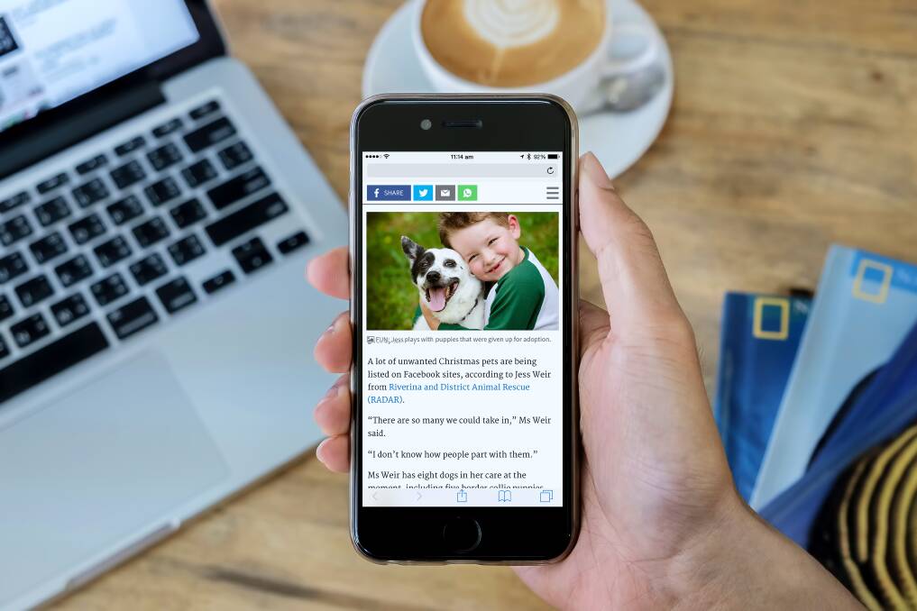 Refresh: Our new site is designed to be accessible on any device so you can get your favourite news, sport, community information and opinion on your smartphone.