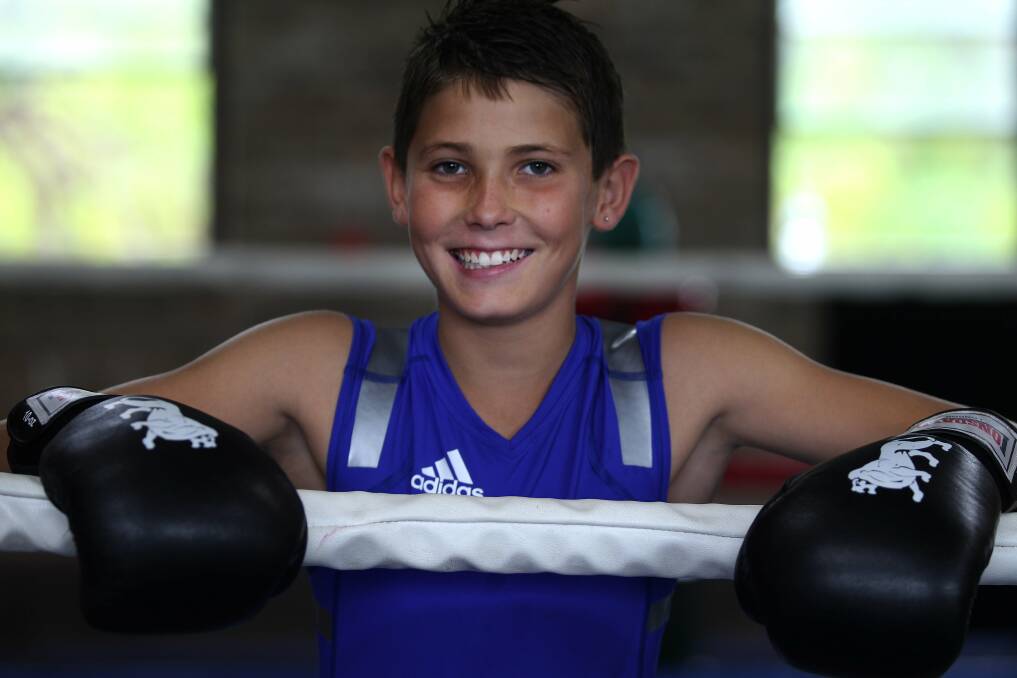 Punching out: Josh Fitzpatrick has won an Australian title. Picture: John Veage