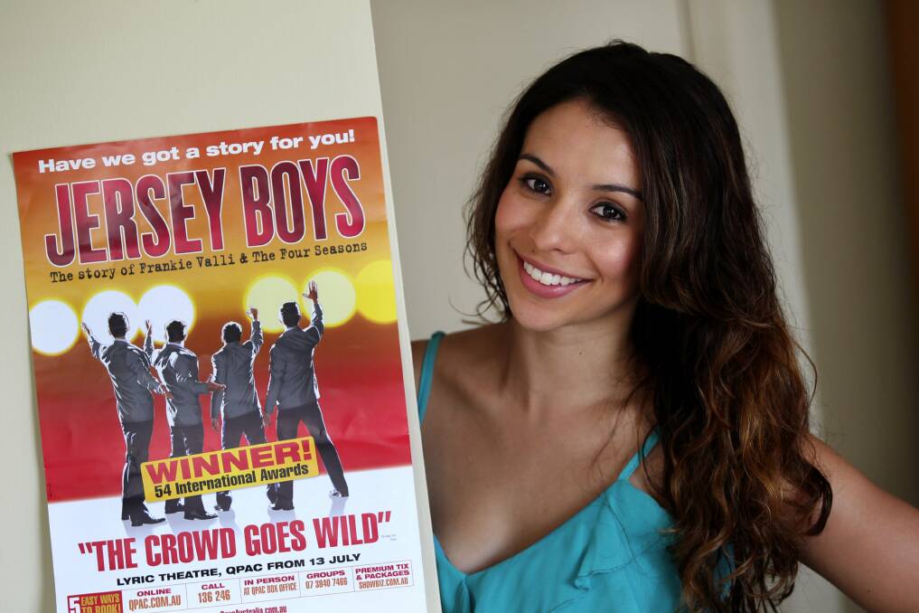 Audience connection: Kat Hoyos, of Cronulla, is touring Australia with the Jersey Boys musical. Picture: John Veage