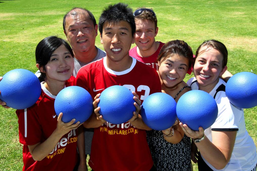 Dodge that ball: St George and Sutherland Shire residents are invited to form a dodgeball team and join Sydney's newest social sport scene. Pictures: Lisa McMahon