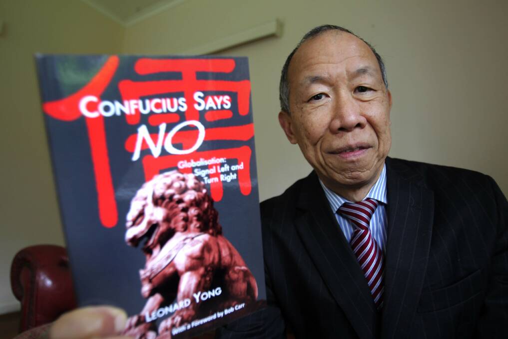 Confucius says: Leonard Yong wants more people to heed a 5th century BC philosopher. Picture: John Veage