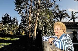 11.09.12.San Souci.Madge Horder, who has been waiting 50 odd years for F6, which would run behind her back fence.pic John Veage