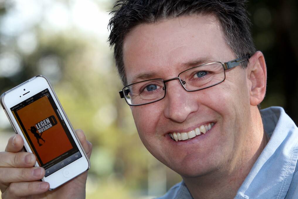 What a legend: Marc Reilly hopes his app will help resolve household disputes. Picture: Lisa McMahon.