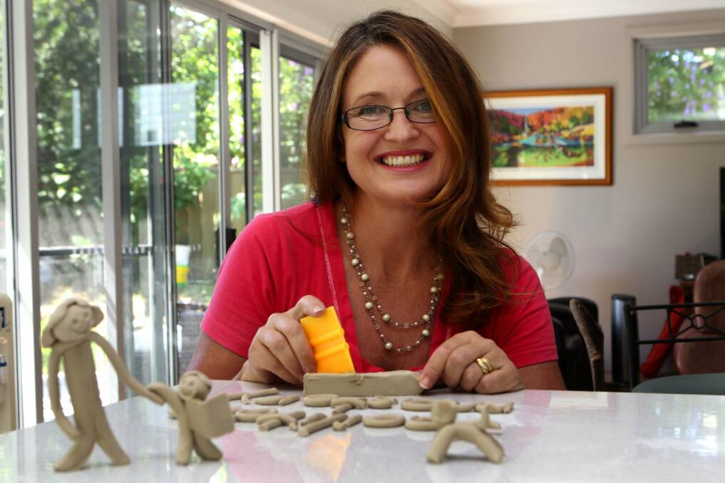 Helping hand: Mary Davie has shown how clay letters help people read . Picture: Lisa McMahon