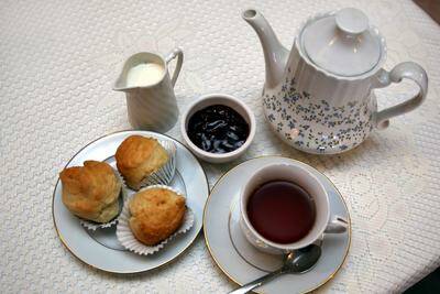 Tea for two and two for tea: High tea is on the menu at Ramsgate Castle. Picture: Lisa McMahon