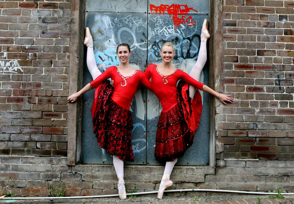 16.11.12. Demi Martin and Maddie Peat have been selected to compete in a ballet competition in New Zealand. Picture: Jane Dyson