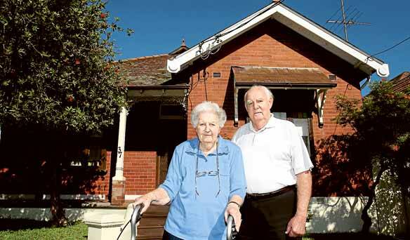 Home is where the heart is: Barry and Betty Dickson don’t want to sell and move.Picture: Chris Lane