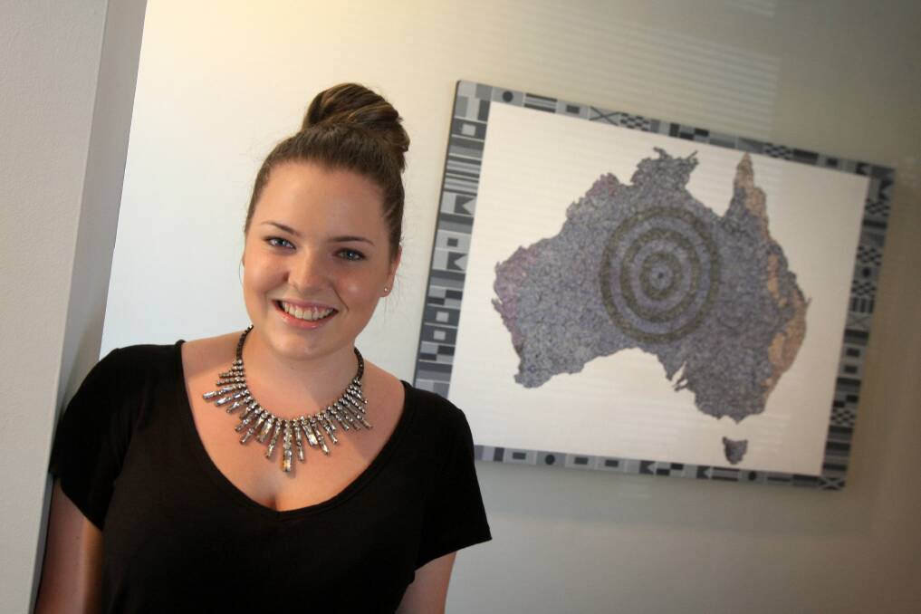 Nation state: Ariana Maric explores the refugee experience with her artwork. Picture: James Alcock