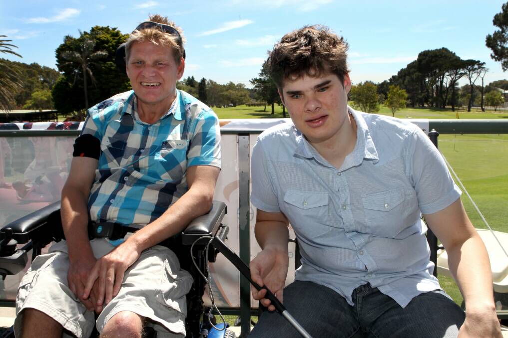 A united front: Mark Walters and Alex Butters are a voice for people with a disability. Picture: Jane Dyson
