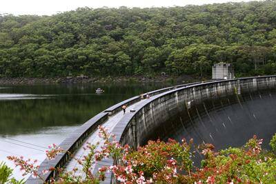Holding back:   Woronora Dam has not experienced as much rain as catchments lately. Picture: Jane Dyson