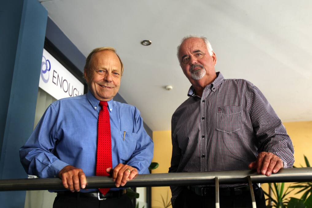 Planning for the future: Ken Marslew (left) and Bob Birkhead say the Shire's Future Project has big plans for the region. Picture: Lisa McMahon