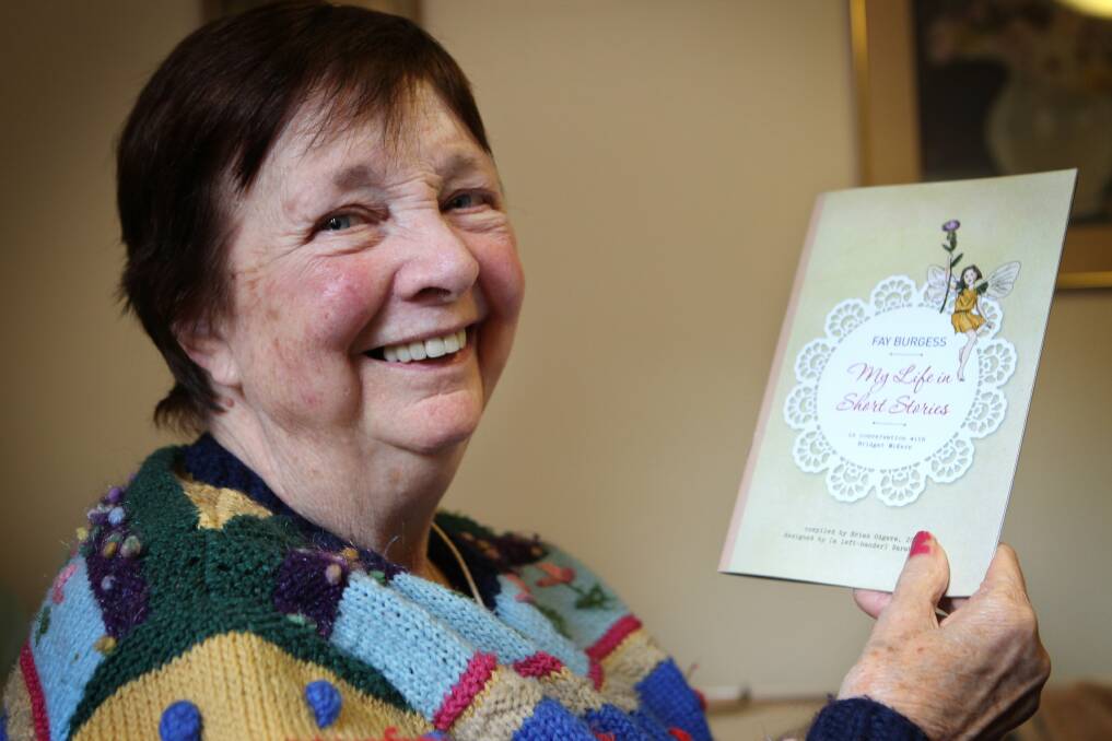 My life in short stories: Fay Burgess moved into the nursing home four years ago after a stroke left her paralysed on one side and wheelchair-bound. Picture: Jane Dyson.