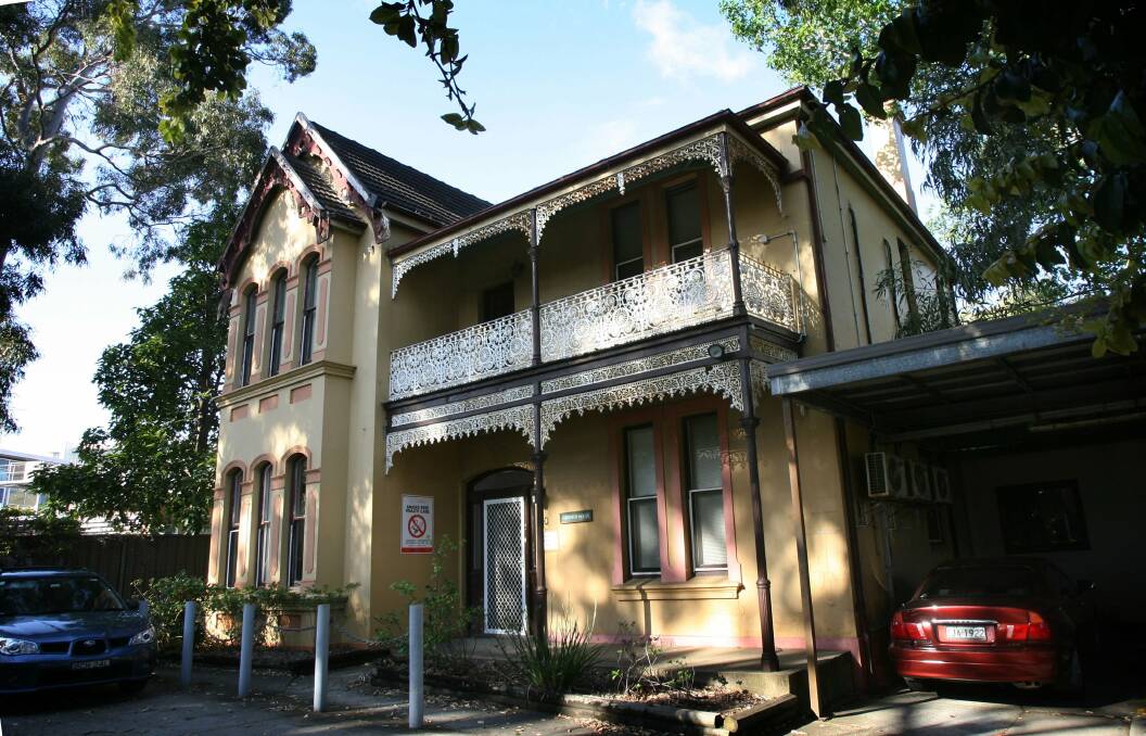 As it stands: Griffith House is set to be bulldozed as part of St George Hospital expansion. Former Kogarah mayor Peter Herrmann (left) built Griffith House in 1890.  Pictures: James Alcock.