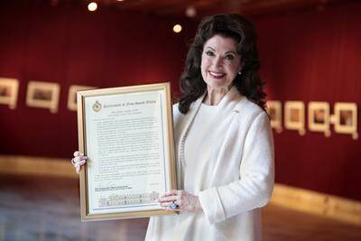 More recognition: Helen Zerefos at Parliament House. Picture: Anna Warr