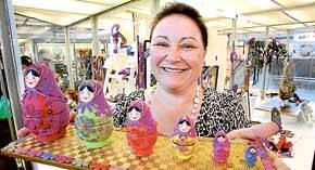 Quilling whiz: Licia Politis, of Como, scored her 10th first place for her babushka dolls.