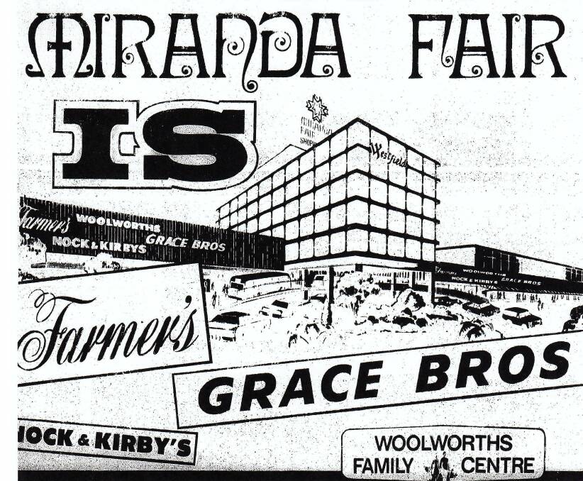 Star is born: The star is visible in this advertising feature in the Leader in 1971 to mark the first  redevelopment of Miranda Fair.