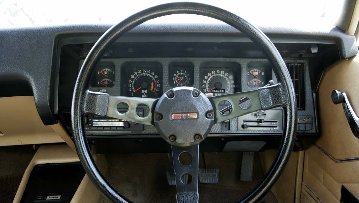 Dashboards came a long way since the humble 48-215. This is the GTS 350 cockpit view that every 70s kid aspired to. 