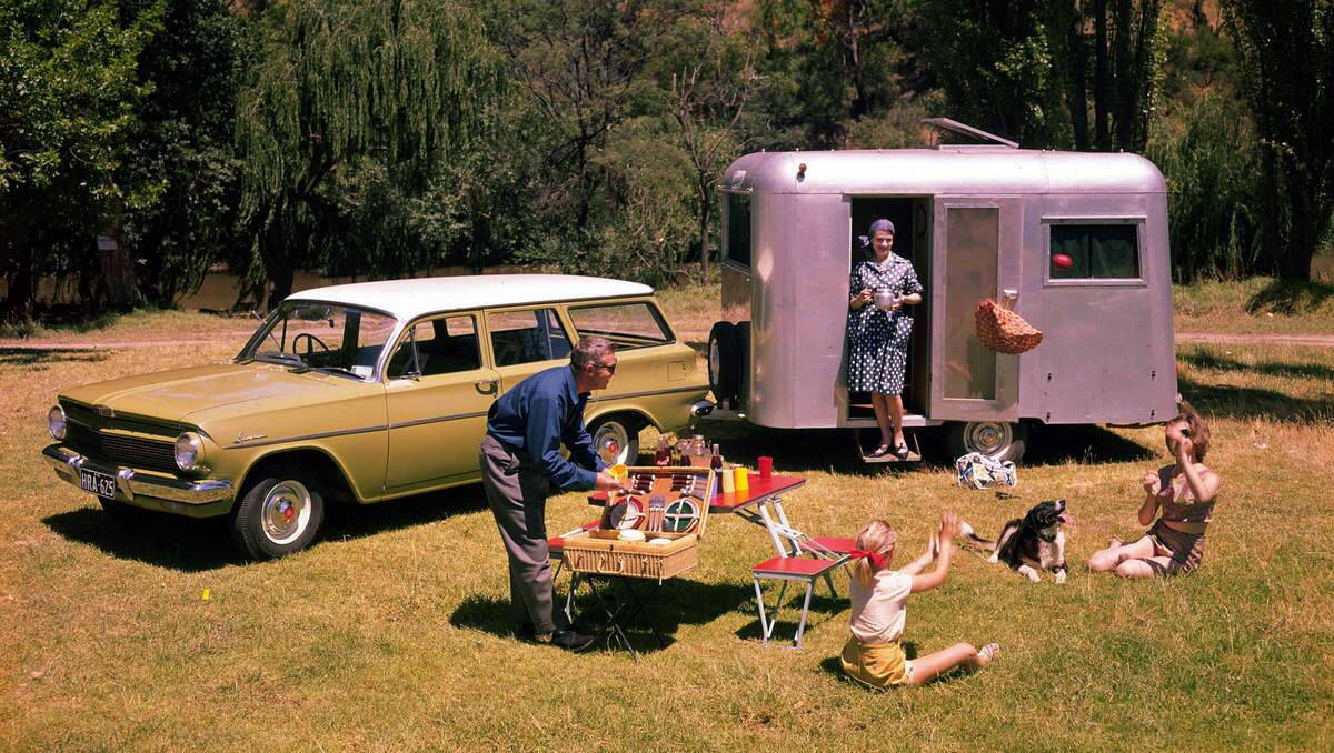 LIVING THE DREAM: An EJ station wagon and van. 