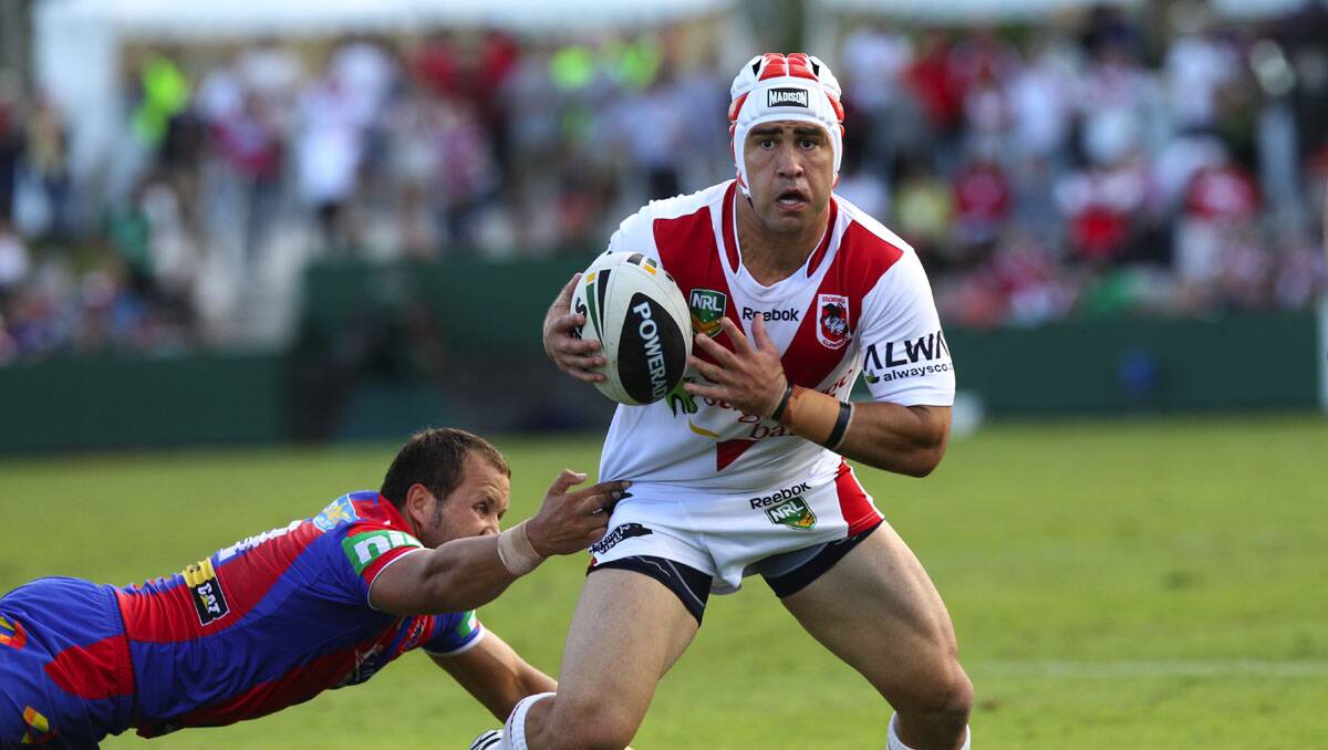 Dragons defeat Newcastle 19-16 on Sunday at Kogarah oval-Jamie Soward.Picture Jane Dyson