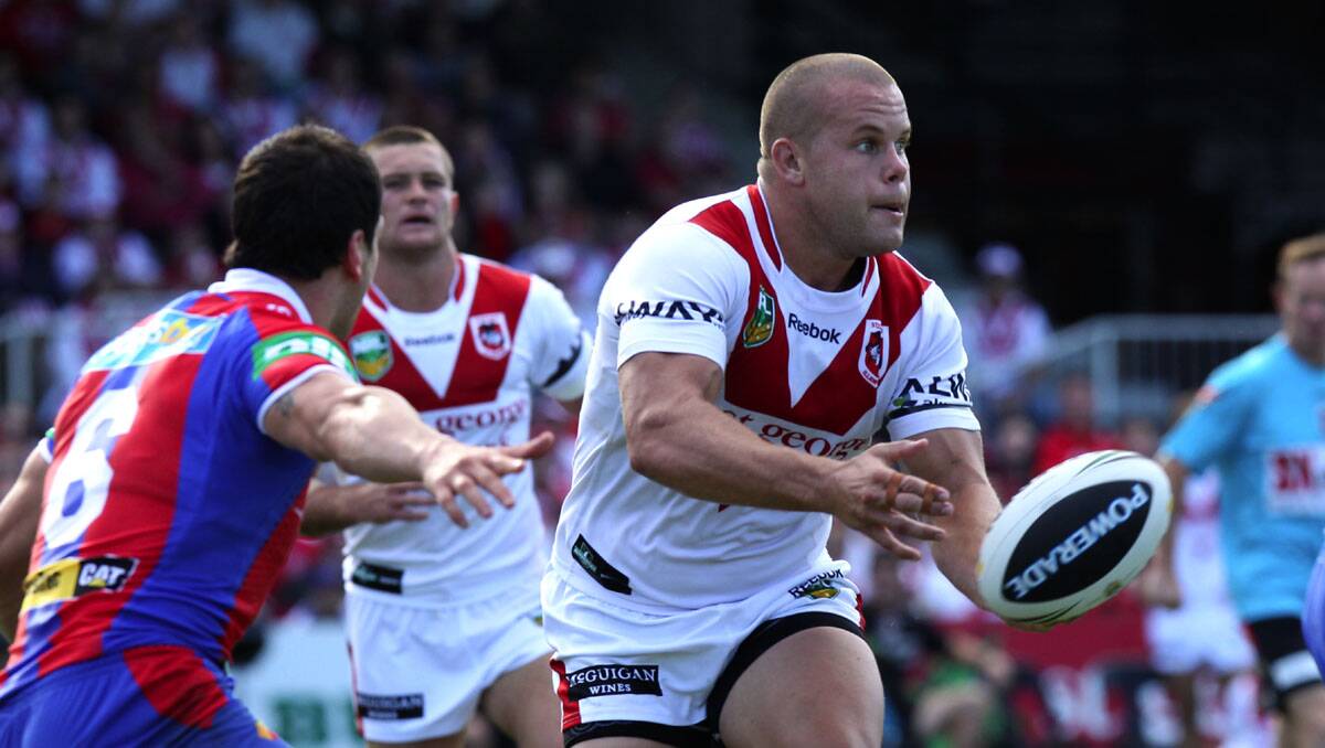 Dragons defeat Newcastle 19-16 on Sunday at Kogarah oval-Dan Hunt.Picture Jane Dyson