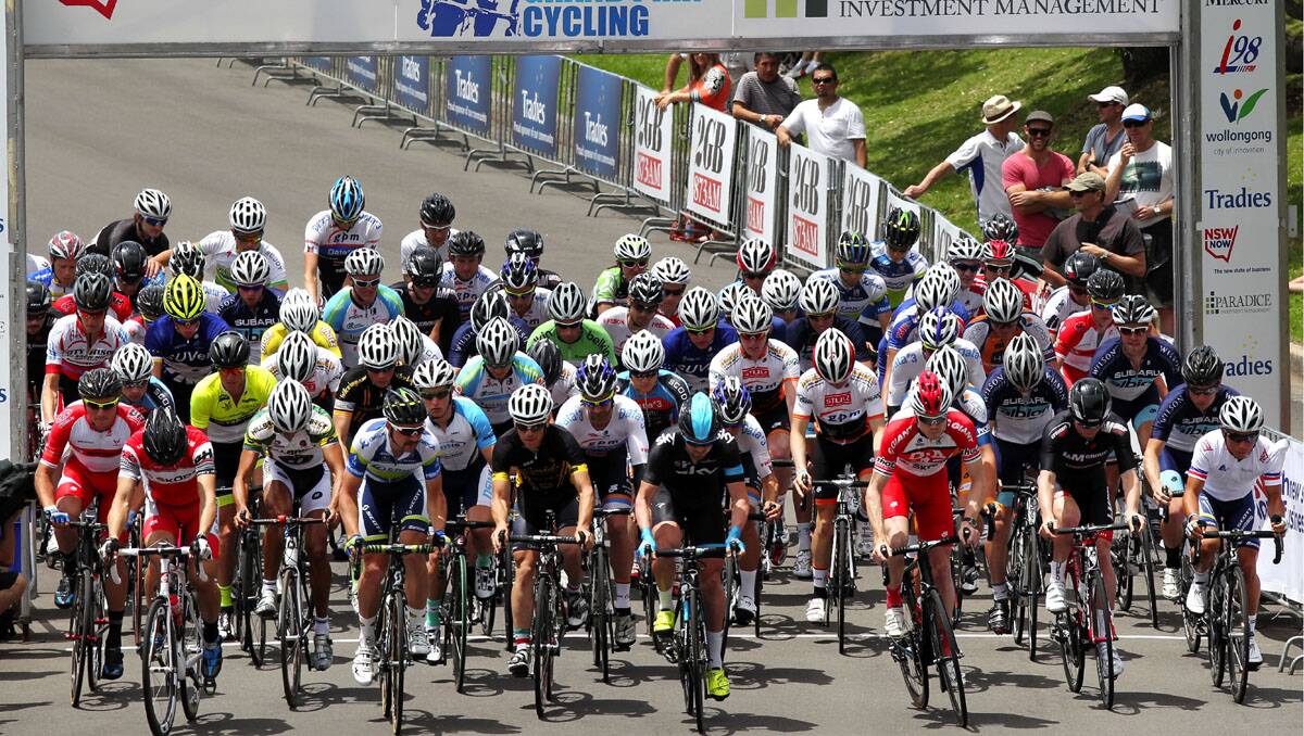 Sundays stage 2 of the NSW Grand Prix held at Wollongong.Picture John Veage