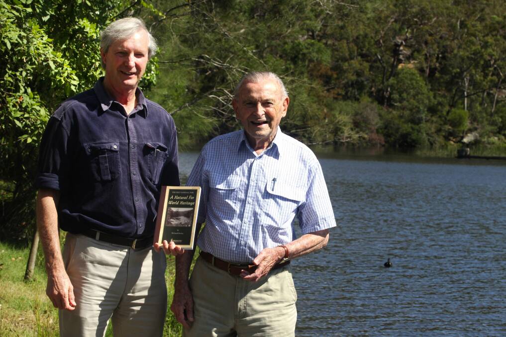 Champions of the cause: Bob Crombie and Bob Walshe at the Royal National park. Picture Jane Dyson