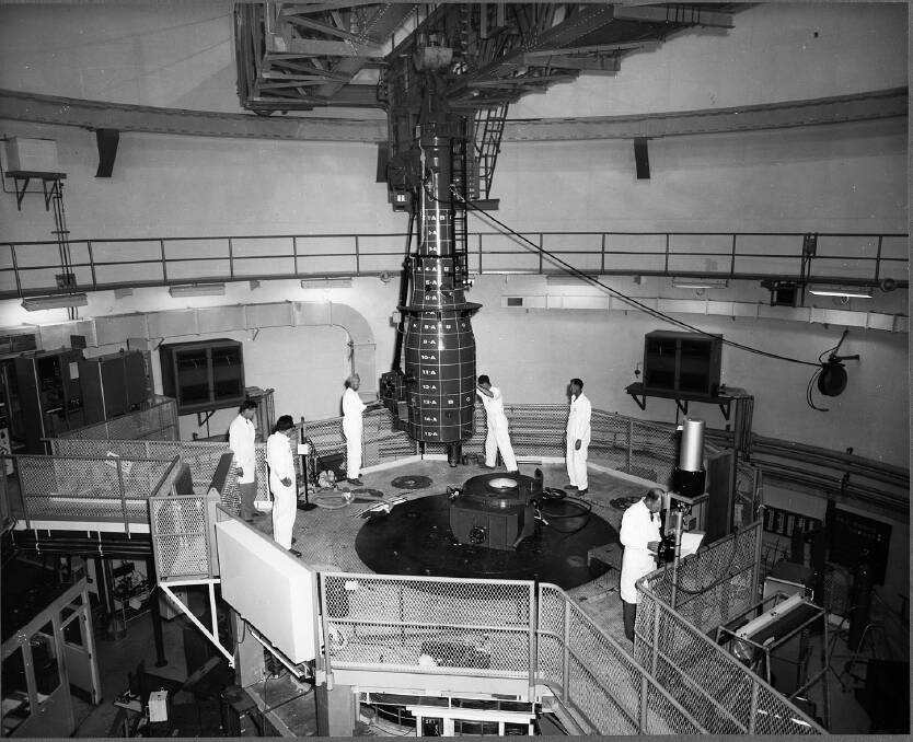 Historical images of the ANSTO nuclear facililty.  Circa 1960 Historical photos archive by Max Dupain