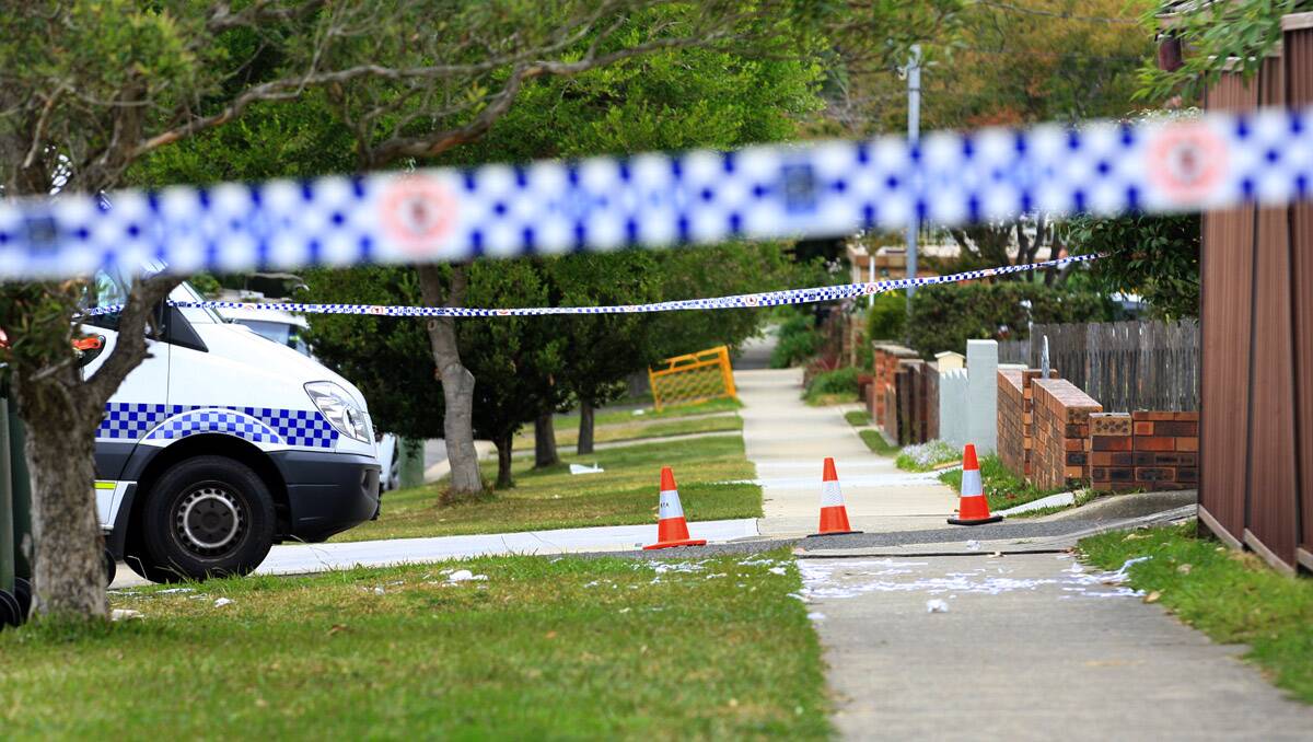 Investigations continue: The scene at Oatley today. Picture: James Alcock