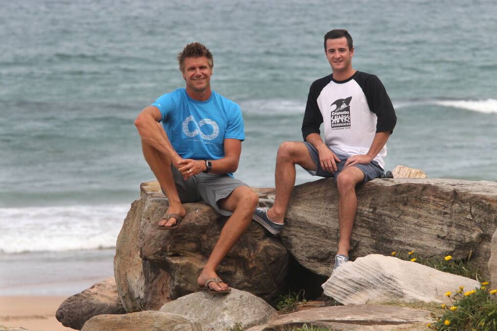 Surfing: Matt Griggs (left) will coach the Cronulla Boardriders when they host the Be The Influence Boardriders Battle. Rory Jenkins (right) will be competing. Picture: Jane Dyson