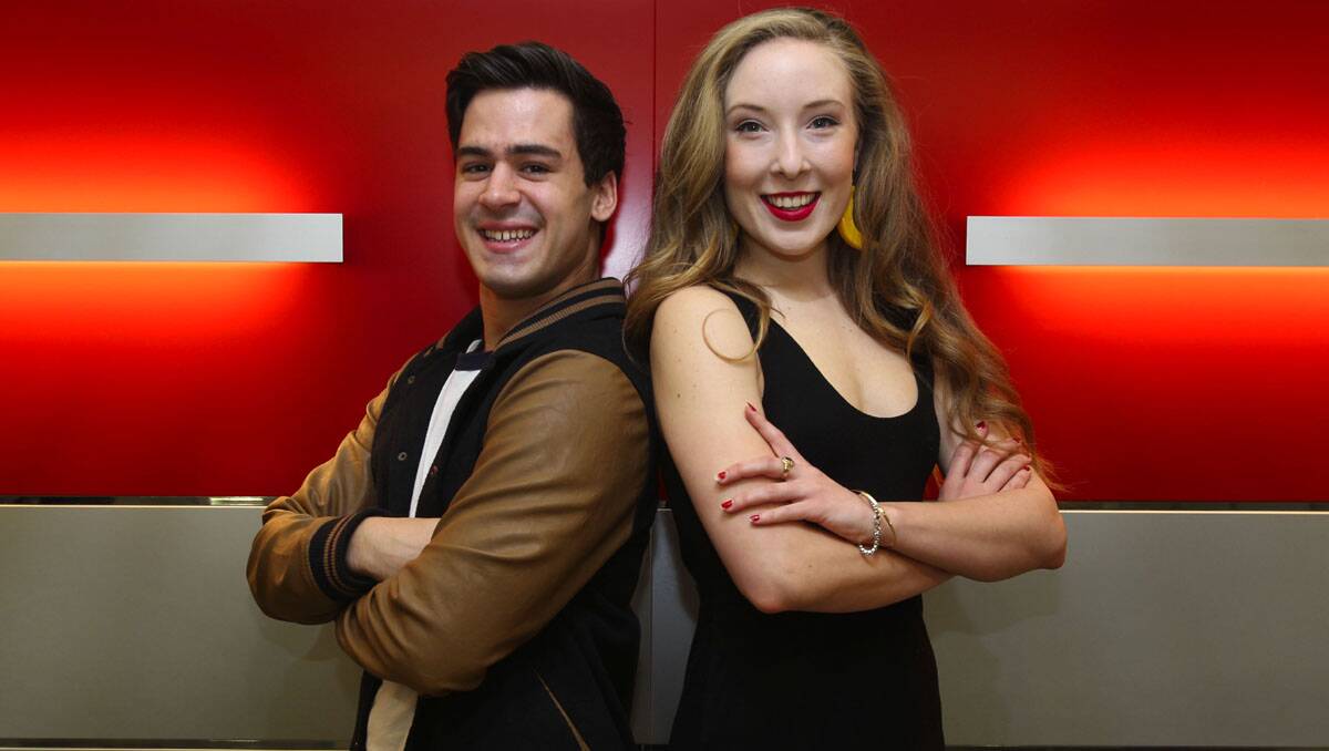 Their show is streets ahead: Ryan Gonzalez and Ash Bee will start in the musical version of Legally Blonde. Picture: Lisa McMahon