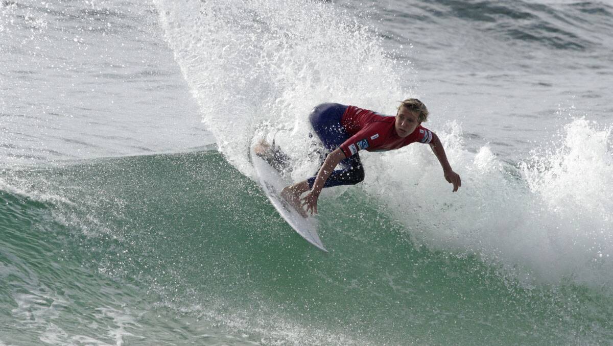 Jacob Wilcox lost to event winner Kelly Norris in the Quarterfinals. Picture: Surfing NSW/Smith