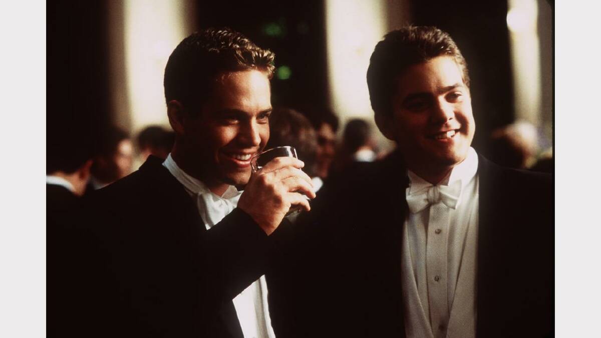 Paul Walker And Joshua Jackson Star In The Movie "The Skulls. "  (Photo By Getty Images)	