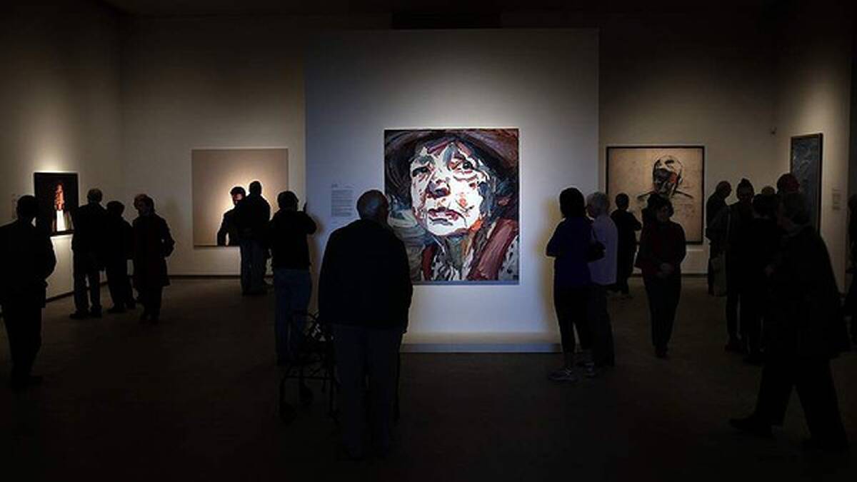 Archibald Prize winner Ben Quilty's painting of Margaret Olley at the TarraWarra Museum of Art. Photo: Angela Wylie