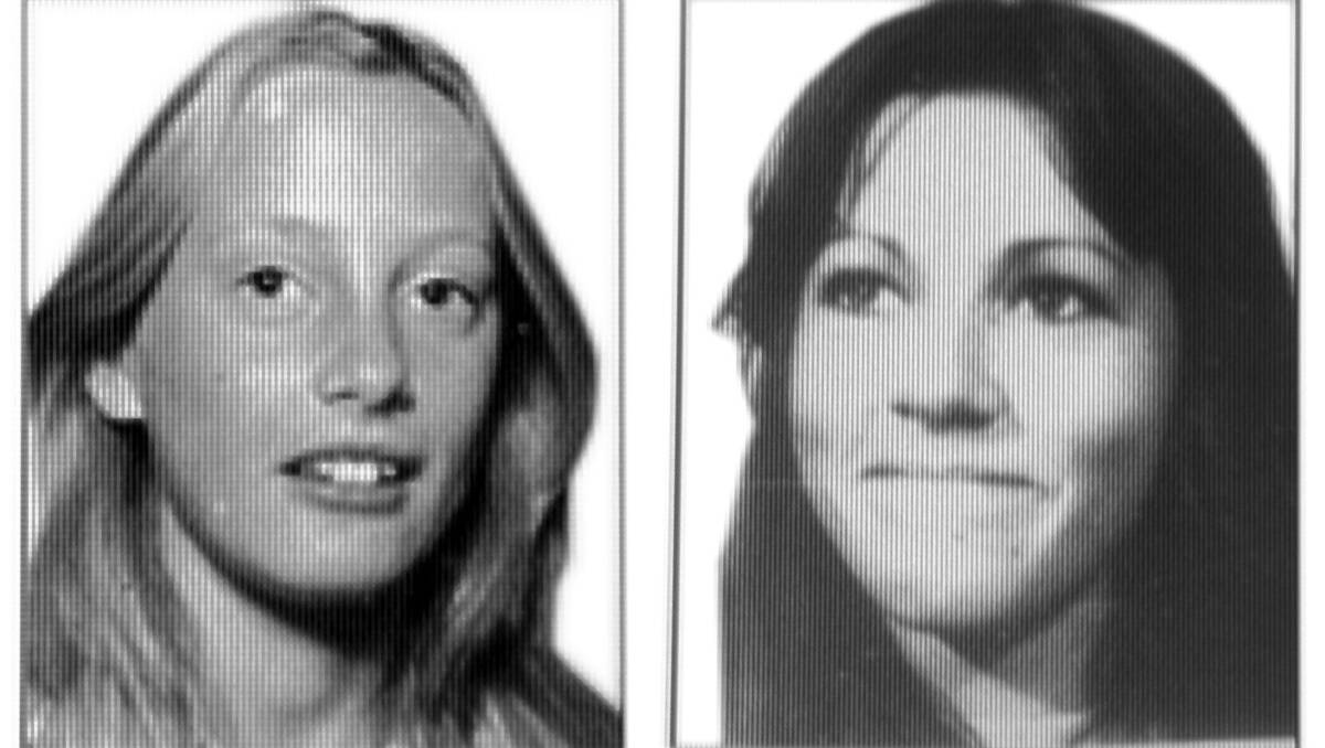 Elaine Johnson (left), missing since 1980 and (right) Kerry Anne Joel, missing since 1980.