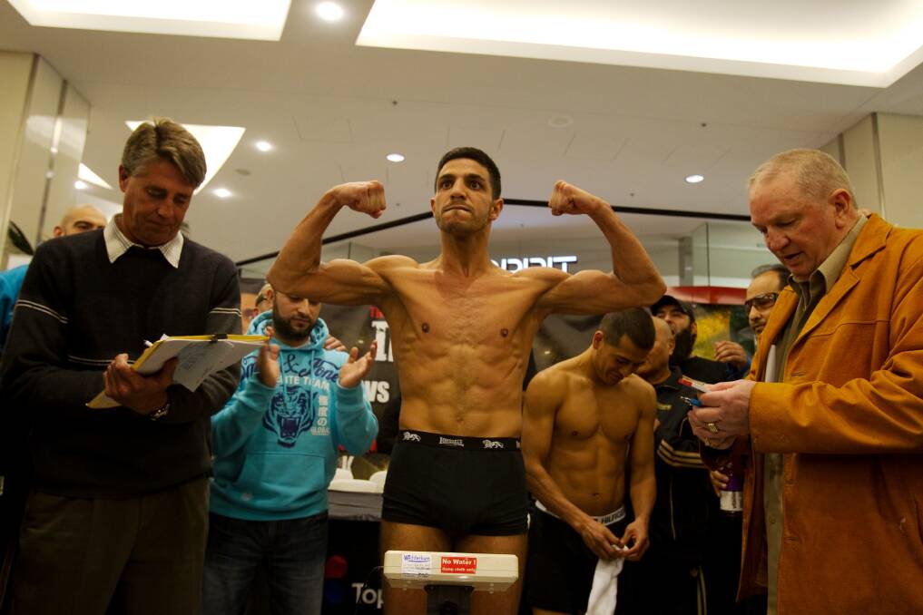 Shaping up: Billy Dib will defend his world title against  Evgeny Gradovich. Picture: James Brickwood