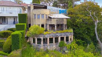 Currently the mansion sits vacant, vandalised and covered in graffiti but it was originally designed by Eric Nicholls, protégé of Burley Griffin, and built in 1939. Pic: Supplied