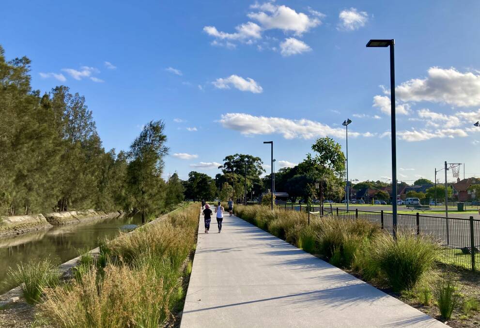 ACTIVE TRANSPORT: The Greenway along the Hawthorne Canal between Iron Cove and Marion station is complete, but to complete the southern end of the route, work will need to be done in the light rail corridor. Picture: Inner West Council