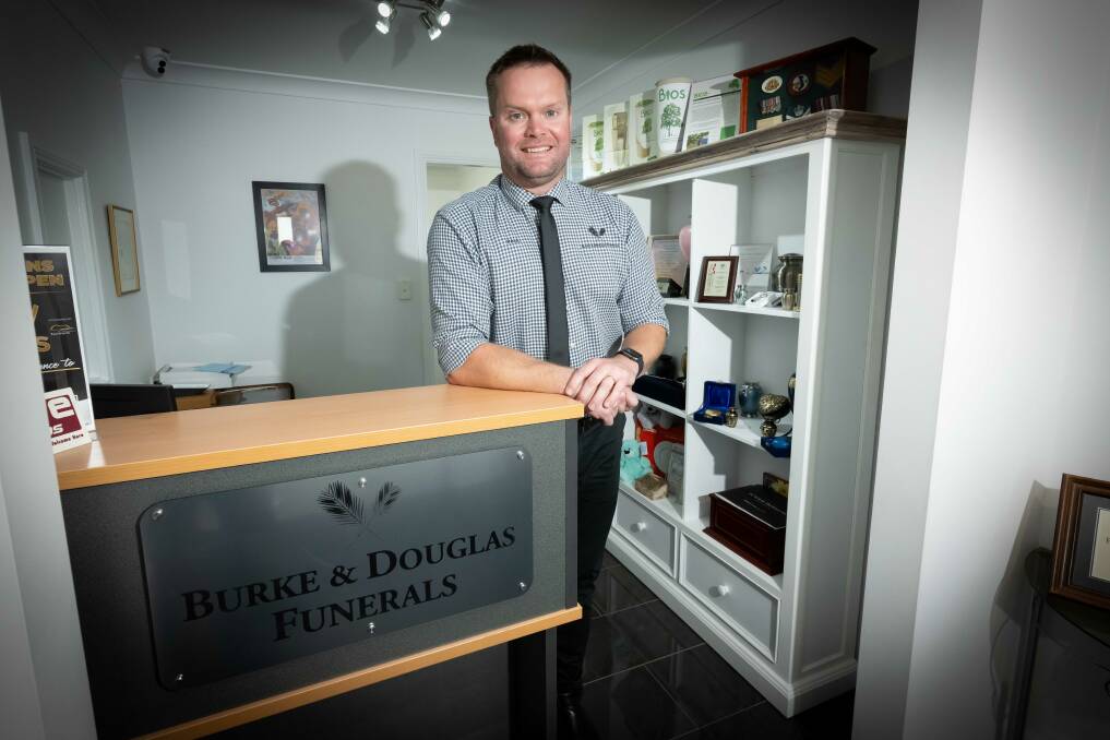 General manager of Burke and Douglas Funerals Paul Brooks has been around the industry most of his life. Picture by Peter Hardin