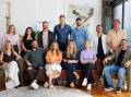 Dream Home host Dr Chris Brown with the 12 contestants competing on the Seven Network's new renovation show. Picture supplied