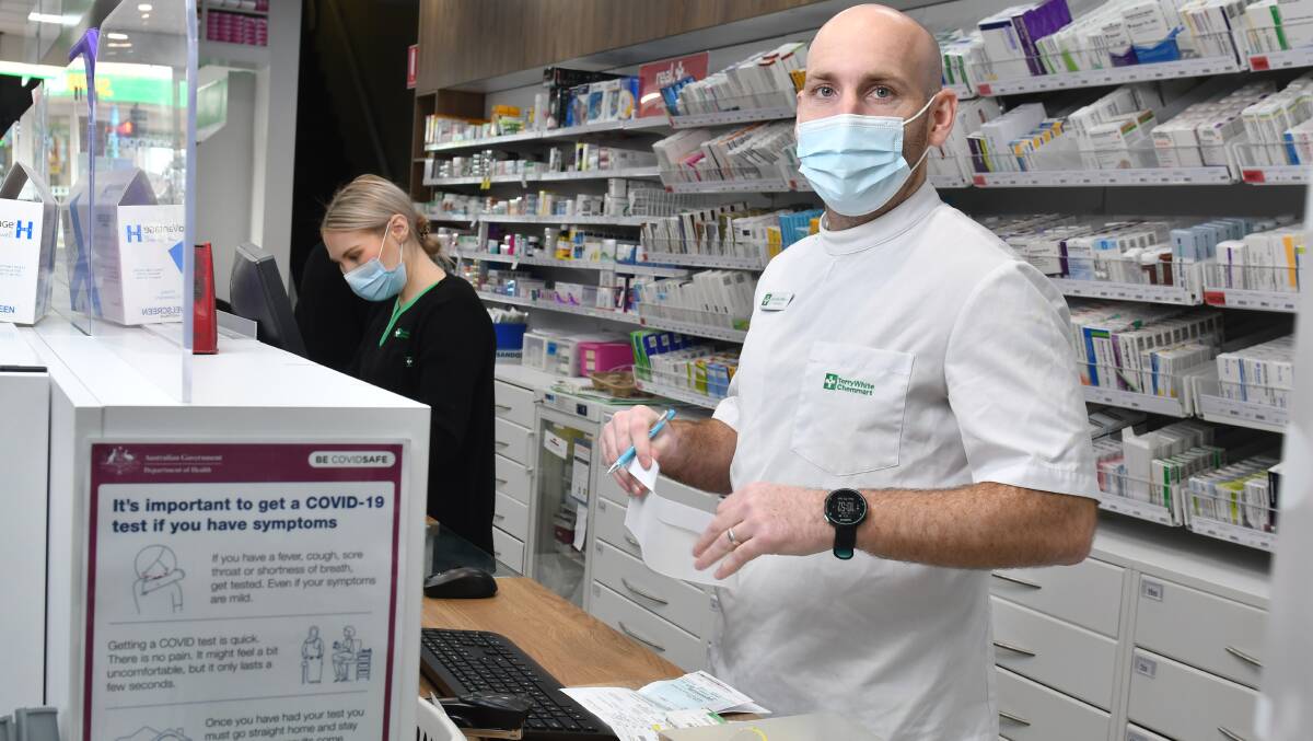 Pharmacists in Burnie. Picture by Brodie Weeding.